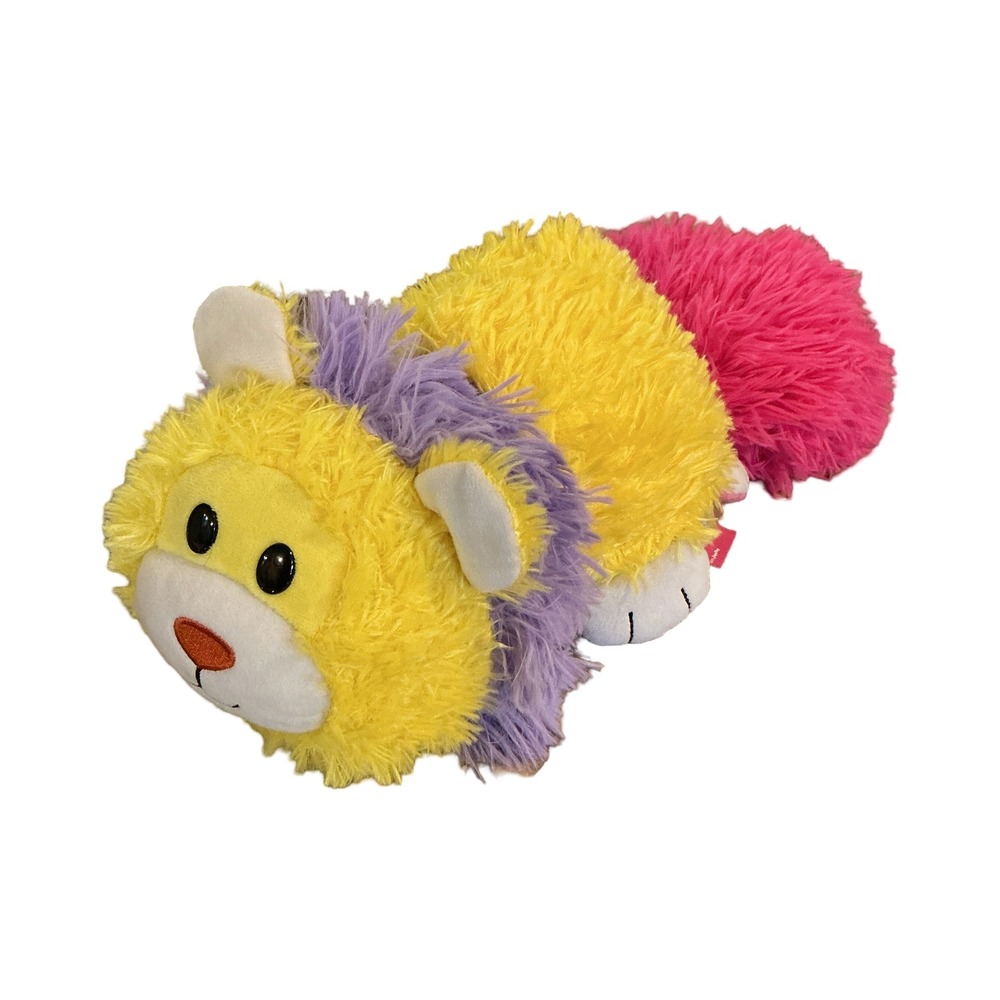 Jay at Play FlipaZoo Magic Tails Reversible Lion Unicorn Plush Yellow Pink 17in